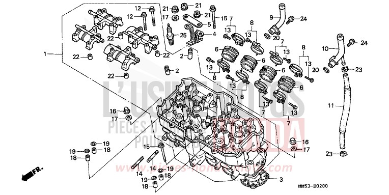 ZYLINDERKOPF (CBR1000FH/FJ/FM) von CB1300 Super Bold'or ABS NH233D (NH233D) von 1987
